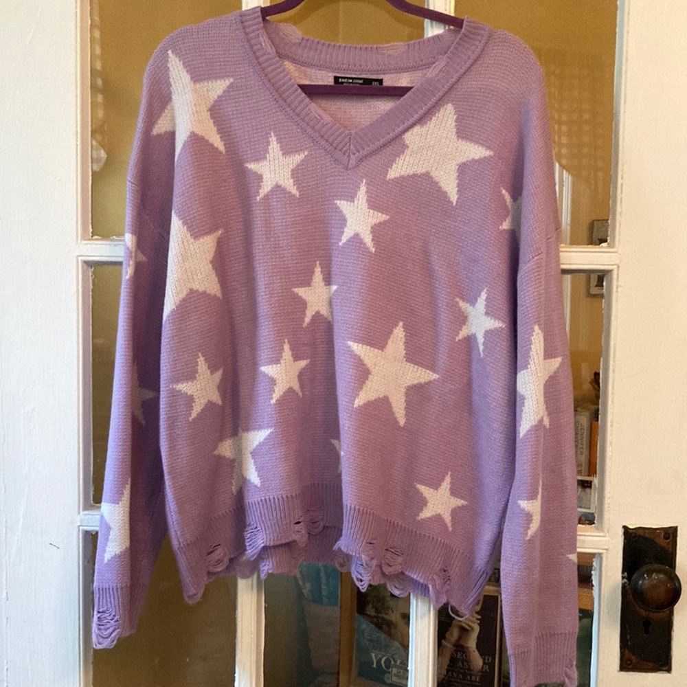 SHEIN Star Sweater